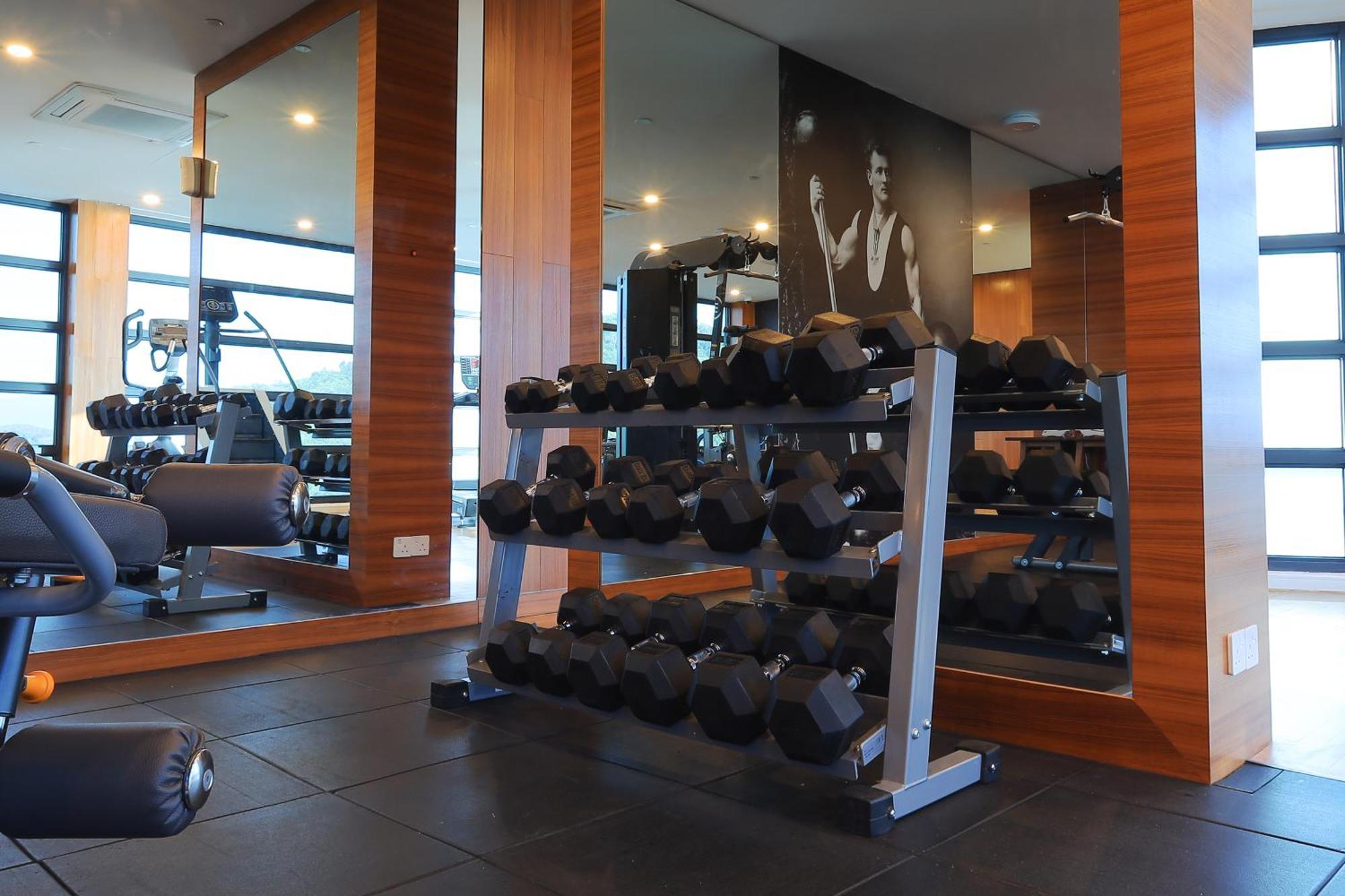 The Riyaz Lavanya Langkawi Пантай-Сенанг Экстерьер фото A dumbbell rack